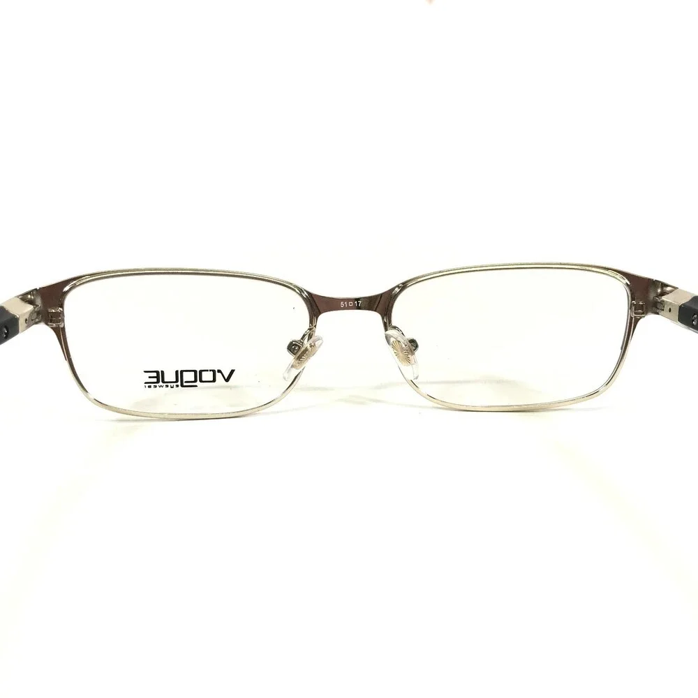 Vogue Eyeglasses Frames VO4073-B 352 Black Gold Rectangular Full Rim 51-17-135